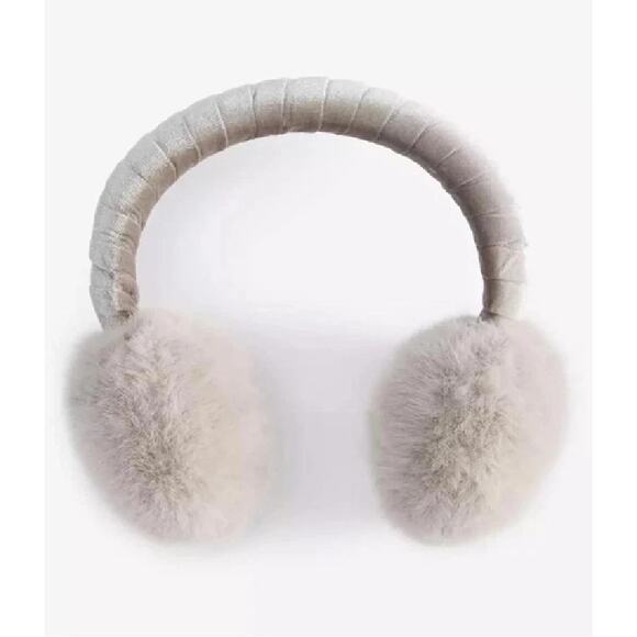 On 34th Women's Faux-Fur Earmuffs Boxed Gift in Silver Gray - Picture 1 of 2